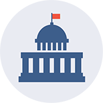 Graphic of a government building